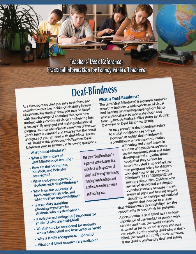 Teachers' Desk Reference: Deaf-Blindness